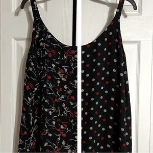 WHBM reversible tank top blouse shirt size LARGE